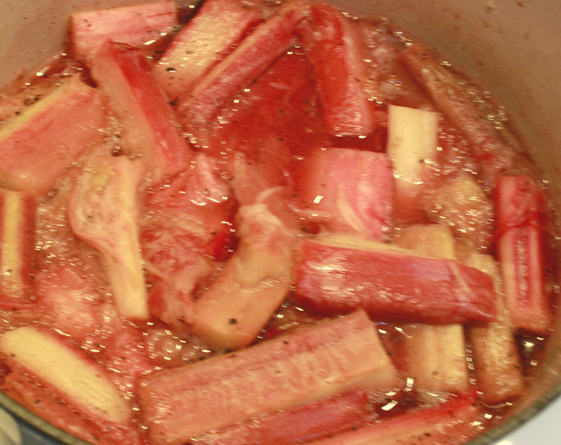 tips to poach rhubarb